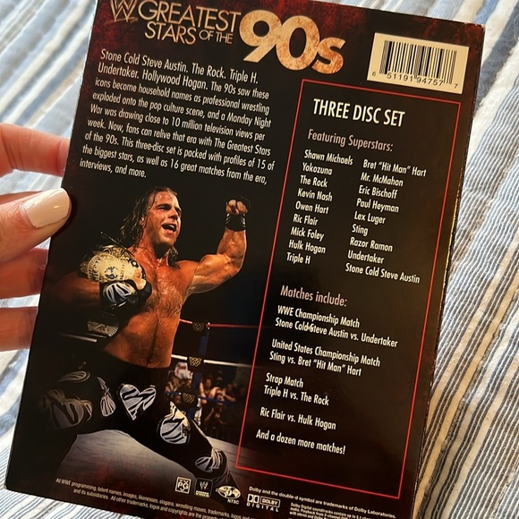 WWE Greatest Stars of the 90s 3 Disc DVD set - Picture 3 of 3